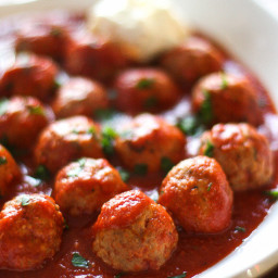 Crock Pot Italian Turkey Meatballs