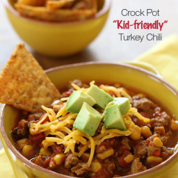 Crock Pot Kid-Friendly Turkey Chili