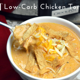 Crock Pot Low-Carb Chicken Tortilla Soup