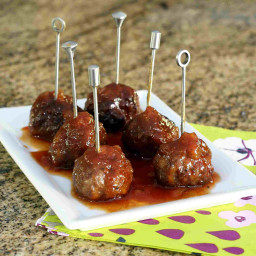 Crock Pot Party Meatballs With Tangy Sauce