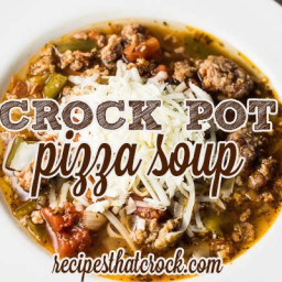 Crock Pot Pizza Soup