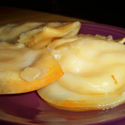 Crock Pot Potluck Pierogies With Sauteed Onions and Butter