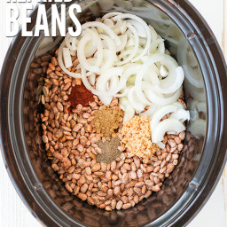 Crock Pot Refried Beans
