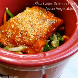 Crock Pot Salmon Fillets & Asian Vegetables Recipe