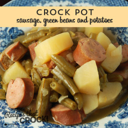Crock Pot Sausage, Green Beans and Potatoes