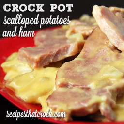 Crock Pot Scalloped Potatoes and Ham Recipe