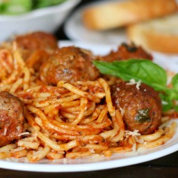 Crock Pot Spaghetti and Meatballs (All-In-One)