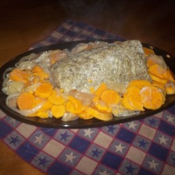 Crock Pot Sweet Potato Apple Pork Roast