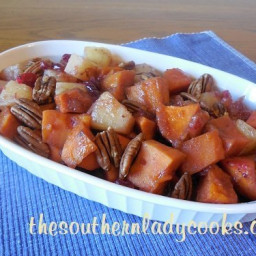 Crock Pot Sweet Potatoes, Pineapples and Cranberries