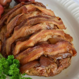 Crockpot Apple Bacon Pork Roast
