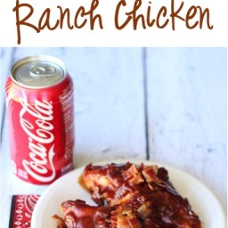 Crockpot BBQ Bacon Ranch Chicken Recipe!
