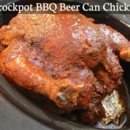 Crockpot BBQ Beer Can Chicken Recipe