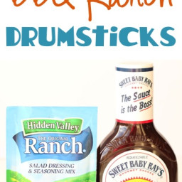 Crockpot BBQ Ranch Chicken Drumsticks Recipe!