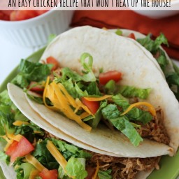 Crockpot Chicken Tacos + Easy Healthy Recipes