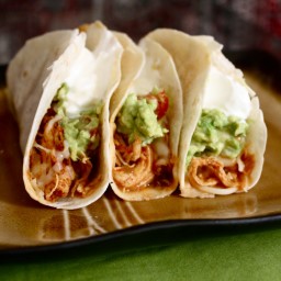Crockpot Chicken Tacos (With Leftovers for Tortilla Soup!)
