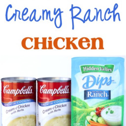 Crockpot Creamy Ranch Chicken Recipe!