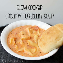Crockpot Creamy Tortellini Soup