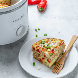 Crockpot Egg Casserole for Clean Eating on a Budget