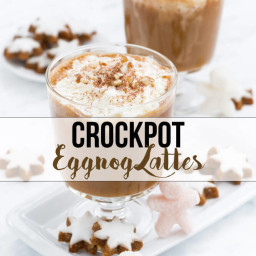 Crockpot Eggnog Lattes