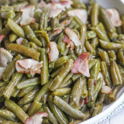 Crockpot Green Beans with Bacon