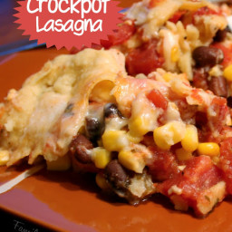 Crockpot Mexican Lasagna Stack Up