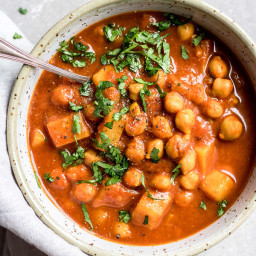 Crockpot Moroccan chickpea stew