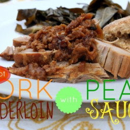 Crockpot Pork Tenderloin with Pear Sauce
