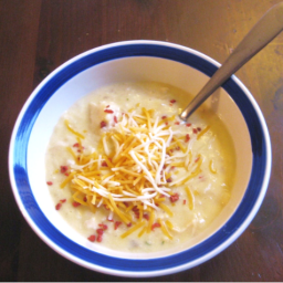 Crockpot Potato Soup Recipe (Cheesy and EASY!)
