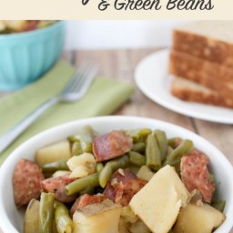 Crockpot Sausage, Potatoes, and Green Beans