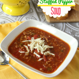 Crockpot Stuffed Pepper Soup