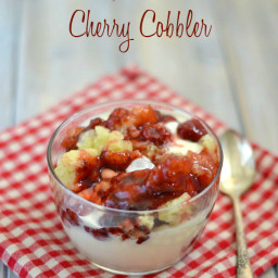 Crock Pot Cherry Cobbler