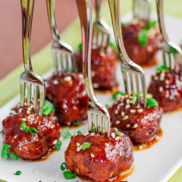 Crockpot Sweet and Tangy Asian Meatballs