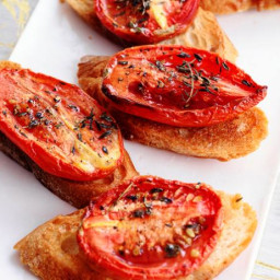Crostini with Thyme-Roasted Tomatoes