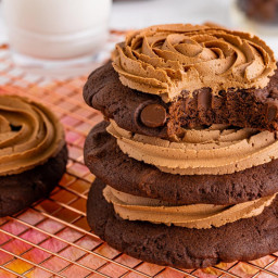 Crumbl Chocolate Cake Cookies