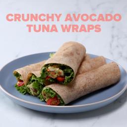 Crunchy Avocado Tuna Wraps Recipe by Tasty