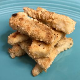 Crunchy Baked Fish Sticks (Egg Free, Dairy Free)