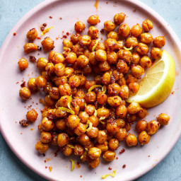 Crunchy Chickpeas With Aleppo Pepper and Lemon Zest