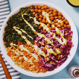 Crunchy Curried Chickpea Bowls