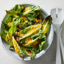 Crunchy Greens With Carrot-Ginger Dressing