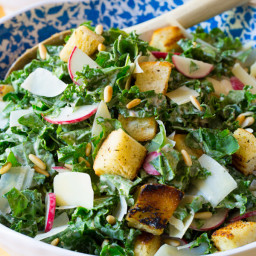 Crunchy Kale Caesar Salad Recipe