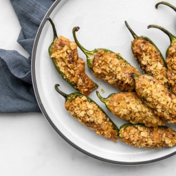 Crunchy Roasted Jalapeño Poppers with Bacon