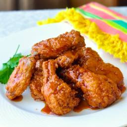 Crunchy Sticky Honey Barbeque Wings