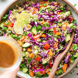 Crunchy Thai Quinoa Salad (Healthy + Vegan)