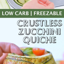 Crustless Zucchini Quiche & Pesto & Parmesan!!!