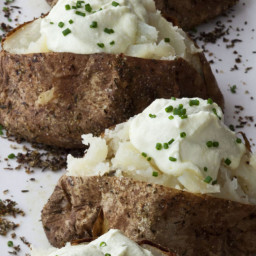 Crusty Baked Potatoes with Whipped Feta