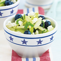 Cucumber and Blueberry Salad with Feta
