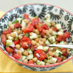 Cucumber and Chickpea Salad