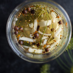 Cucumber and Fennel Quick Pickles