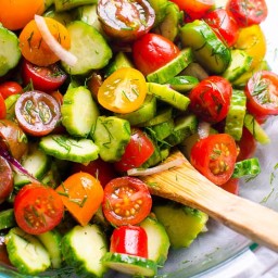 Cucumber and Tomato Salad (Video)
