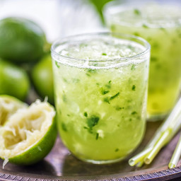 Cucumber Lemongrass Caipirinha